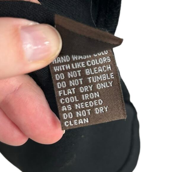 J. McLaughlin Black Button Up Front Pocket 3/4 Sleeve Collared Top Womens XS - Picture 4 of 5